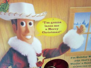 Holiday Hero Woody Toy Story Vintage Mattel 1999 Disney Never Removed From Box 8