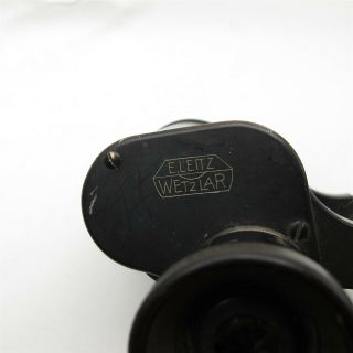 Vtg Leitz Wetzler 6x30 Binoculars (Glass Needs Cleaning) Germany made 3