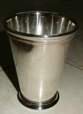 Vintage Patrick Henry Silver Julep Cup With Beaded Border
