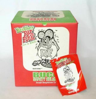 RAT FINK BUCO White HELMET Size M/L ED Roth MOONEYES Japan Rare F/S 2