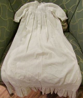 12 Antique To Vtg Dresses & Full Slips For Antique Bisque,  Early Or Vintage Doll