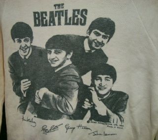 Authentic Vintage 1963 The Beatles Sweatshirt - Nems Enterprises U.  S.  A.