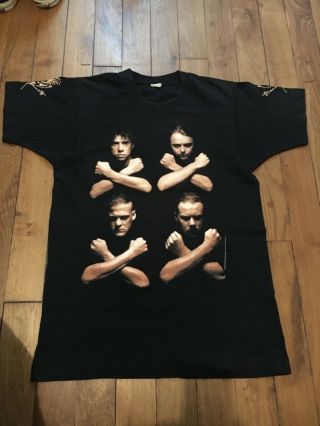 Vintage Metallica 1992 Shirt M/L Single Stitch Birth School OG 2