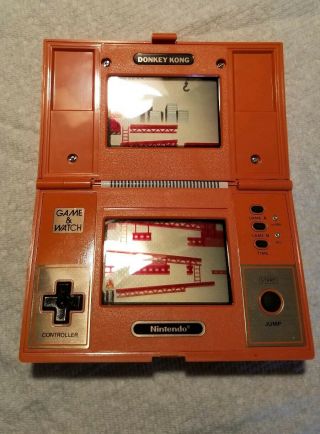 Donkey Kong Multi Screen Handheld Game And Watch - Vintage 1982 Perfectly