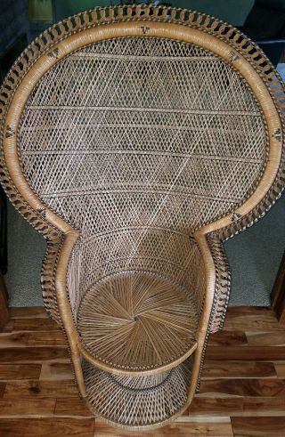 Vintage Wicker,  Rattan Peacock Chair 70 