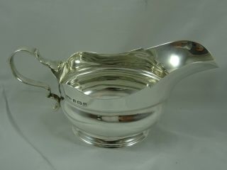 Quality,  George Ii Style,  Solid Silver Sauce Boat,  1939,  199gm