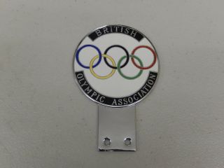 Vintage Pinches London British Olympics Association Car Badge Auto Emblem