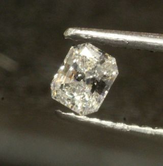 GIA loose certified.  24ct VS1 H radiant cut diamond vintage estate antique 4