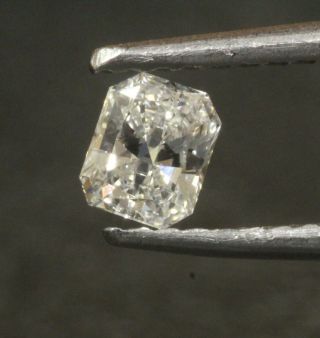 GIA loose certified.  24ct VS1 H radiant cut diamond vintage estate antique 5