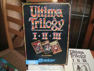 Ultima Trilogy I,  II,  III by Origin (Vintage 1989) IBM PC 7
