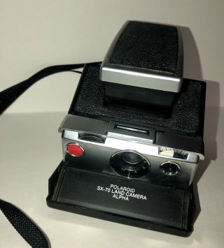 Vintage Polaroid Black Sx - 70 Land Camera Alpha -