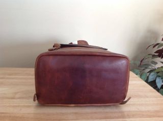 Frye Melissa Zip Antique Pull Up Leather Backpack Shoulder Bag Cognac Brown NWT 6