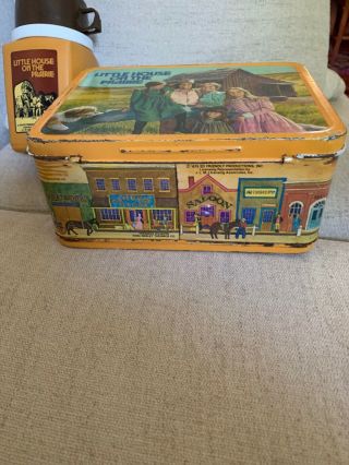 LITTLE HOUSE ON THE PRAIRIE Vintage Metal Lunch Box w/Thermos 1978 5