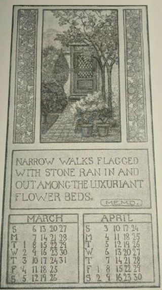 The Louisiana Calendar 1910 Newcomb College Rare Orleans Rosalie Urquhart 6