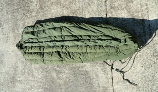 Vintage Us Army Extreme Cold Mummy Sleeping Bag 1979