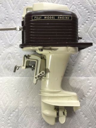 1966 Fuji 15 RC Outbord Model Marine Engine Toy Boat Motor.  15 Vintage Box 10