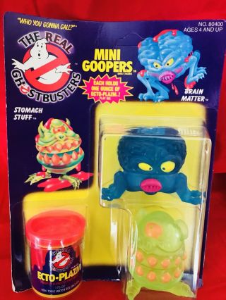 Vintage The Real Ghostbusters Mini Goopers Moc Unpunched