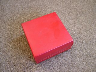 Vintage Omega Red Presentation Watch Box 5