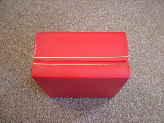 Vintage Omega Red Presentation Watch Box 7
