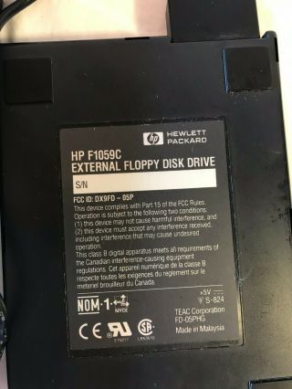 Vintage HP OmniBook 800CT F1059C Windows 95 Retro Floppy Disk Drive 5