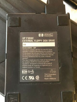 Vintage HP OmniBook 800CT F1059C Windows 95 Retro Floppy Disk Drive 6