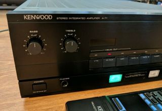 Rare Vintage Kenwood A - 71 Stereo Integrated Amplifier Amp HiFi Separate,  Remote 2