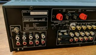 Rare Vintage Kenwood A - 71 Stereo Integrated Amplifier Amp HiFi Separate,  Remote 6