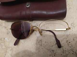 Vintage Cartier Half Frame Size 55mm Sunglasses
