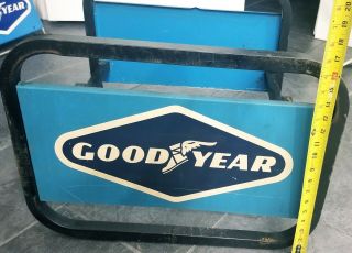 Nos Rare Vintage Goodyear Tires Tire Advertising Store Display Tire Holder Sign