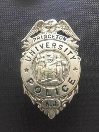 Vintage Princeton University Jersey Police Badge Hmked