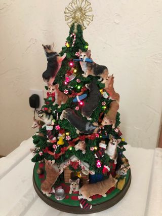 Danbury Corgi Christmas Tree | Lights Up Retired Rare