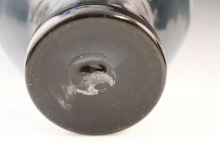 Vintage Blenko American Amethyst Art Glass Handled Pour Spout Water Pitcher 5