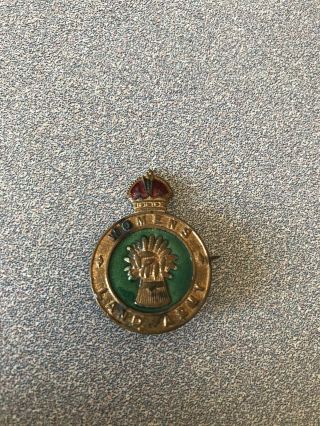 Ww2 British Womens Land Army Lapel Pin