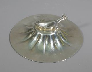 FINE ANTIQUE WILLIAM IV HALLMARKED STERLING SILVER BUTTER DISH LID COW KNOP 1837 2