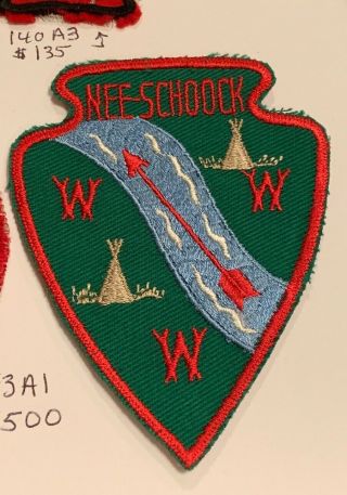 Oa Lodge 143 Nee - Schoock 143a1 Patch Rare