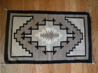 Vintage Navajo Two Grey Hills Rug