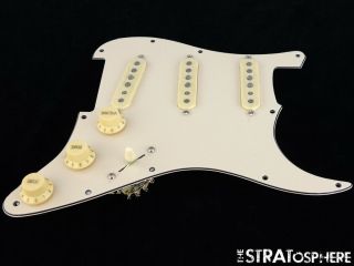 Fender Stratocaster Loaded Pickguard Strat Vintage 59 Cream 3 Ply 11 Hole