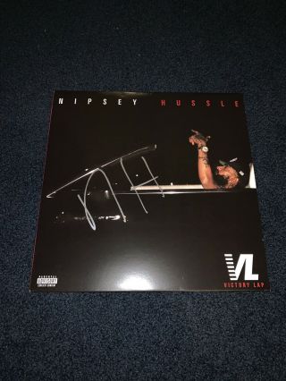 Nipsey Hussle Signed Auto Victory Lap 2x Vinyl Lp Rare
