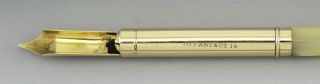Antique Tiffany & Co 14K Yellow Gold Mother of Pearl Abalone Shell Fountain Pen 3
