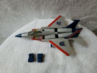 Vtg 1983 Takara Hasbro G1 Transformer Starscream Seeker Figure Jet Incomplete