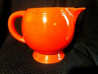 Fiestaware Ice Lip Pitcher Radioactive Red Hlc Vintage Fiesta Ware