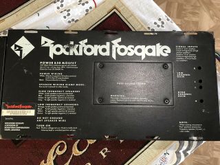 ULTRA RARE OEM Gold Old School vintage Rockford Fosgate POWER 650 MOSFET Amp USA 12