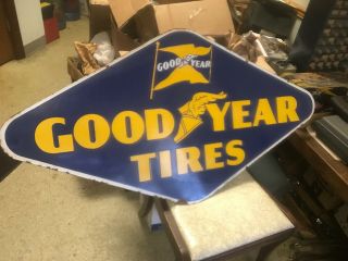 Large Vintage 1950s Goodyear Tires 48 