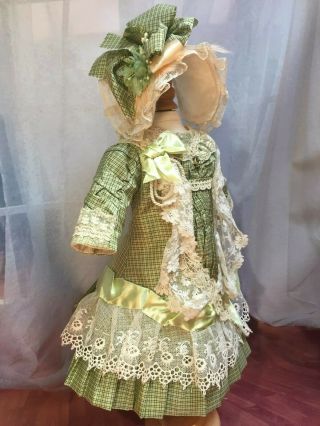 Susan Hitzel Silk Dress Set For Antique Bisque French German Doll,  Jumeau,  Bru,  At