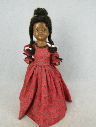 17 " Vintage Antique Composition Effanbee Black Rosemary Walk Talk Sleep Doll