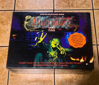 Vtg Anne De Chantraine Witch Nightmare 3 Iii Video Board Game Vhs Halloween Bnib