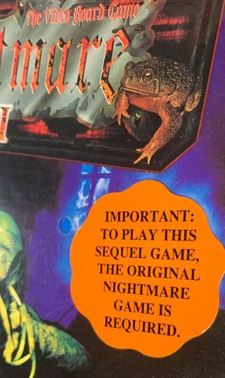 VTG Anne De Chantraine Witch Nightmare 3 III Video Board Game VHS Halloween BNIB 2