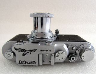 Leica Ii (d) Luftwaffe Wwii Vintage Russian Rf Chrome Camera