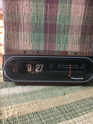 Vintage Panasonic Rc - 6015 Back To The Future Flip Clock Alarm Am/fm Radio