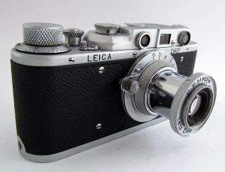 Leica II (D) D.  R.  P.  Ernst Leitz Wetzlar WWII Vintage Russian CHROME Camera EXC 5